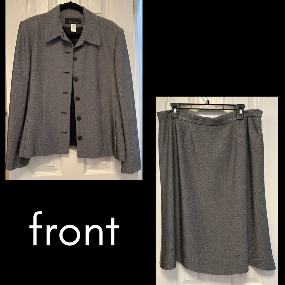 Jones New York Charcoal Suit with Midi Skirt [womens 16]